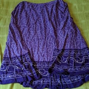 Purple maxi skirt